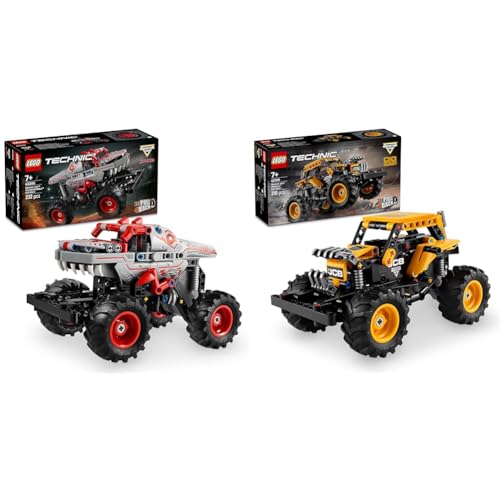 LEGO Technic Monster Jam ThunderROARus + Monster Jam DIGatron Rückzieh-Spielzeug-Lkw Kreatives Spiel 42200 + 42199 von LEGO