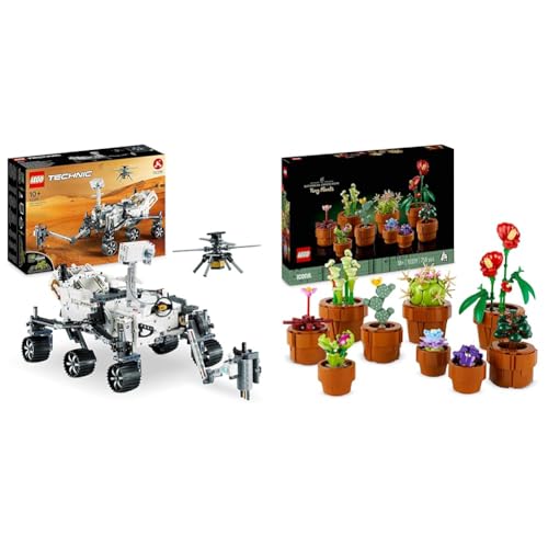 LEGO Technic NASA Mars-Rover Perserverance Weltraum Spielzeug Set mit AR-App & Icons Mini Pflanzen, 9 künstliche Blumen zum Bauen, Botanical Collection Sammel-Set LEGO Technic NASA Mars-Rover Perserverance Weltraum Spielzeug Set mit AR-App & Icons Mini Pflanzen, 9 künstliche Blumen zum Bauen, Botanical Collection Sammel-Set von LEGO