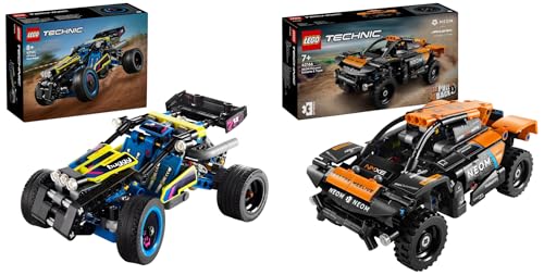 LEGO Technic NEOM McLaren Extreme E Race Car Set, Auto-Spielzeug mit Rückziehmotor & Technic Offroad Rennbuggy, Auto-Spielzeug für Kinder von LEGO