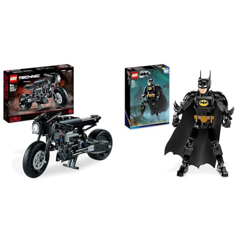 LEGO Technic The Batman - BATCYCLE Set, Motorrad-Spielzeug & DC Batman Baufigur, Superhelden Action Figur und Dekoration von LEGO