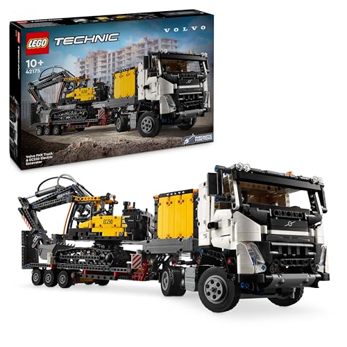 LEGO Technic Volvo FMX LKW mit EC230 Electric Raupenbagger, Kinderspielzeug, Geschenkset für Jungen und Mädchen ab 10 Jahren, Spielzeug Baufahrzeuge, Bagger-Spielzeugset 42175 LEGO Technic Volvo FMX LKW mit EC230 Electric Raupenbagger, Kinderspielzeug, Geschenkset für Jungen und Mädchen ab 10 Jahren, Spielzeug Baufahrzeuge, Bagger-Spielzeugset 42175 von LEGO