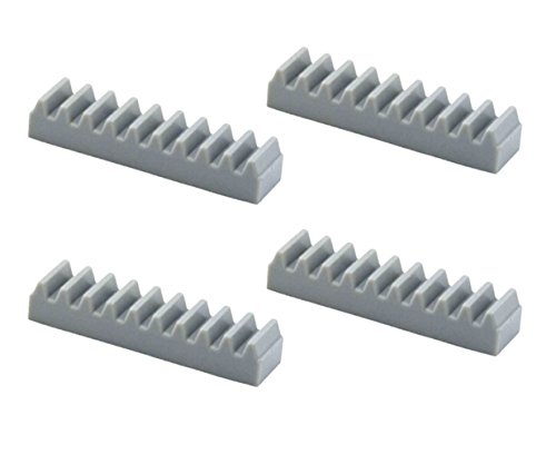 LEGO Technik - 4 Zahnstangen mit 1x4 Noppen im neuen hellgrau LEGO Technik - 4 Zahnstangen mit 1x4 Noppen im neuen hellgrau von LEGO