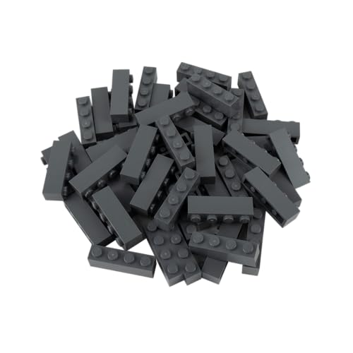 LEGO Teile und Teile: Dunkelgrau (dunkelsteingrau) 1x4 Ziegel x50 von LEGO