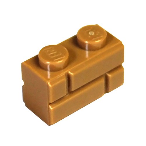 LEGO Teile und Teile: Sand Orange (Medium Nougat), 1 x 2 Masonry Profile Brick x20 von LEGO