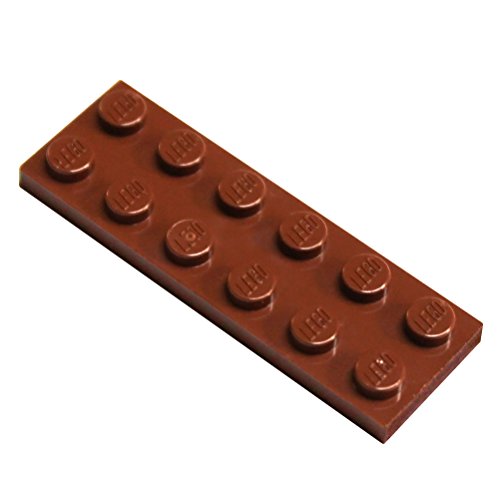 LEGO Teile und Teile: Teller 2x6 rotbraun x100 von LEGO