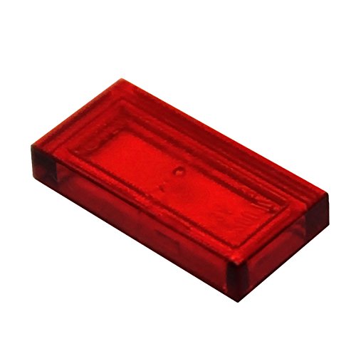 LEGO Teile und Teile: Transparent Rot 1x2 Fliesen x20 LEGO Teile und Teile: Transparent Rot 1x2 Fliesen x20 von LEGO