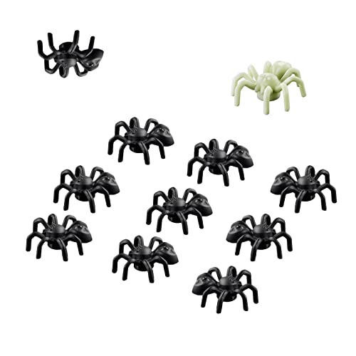 LEGO Animal Halloween Accessory - 10 Black Spiders 🕷 (with Bonus Glow in The Dark Spider) von LEGO