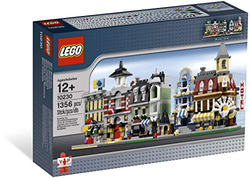 LEGO VIP 10230 Set mit Miniatur-Modulen, Miniversionen der ersten 5 Modulbausätze (Café, Markt, Gemüseladen, Feuerwehrstation und Hotel) von LEGO