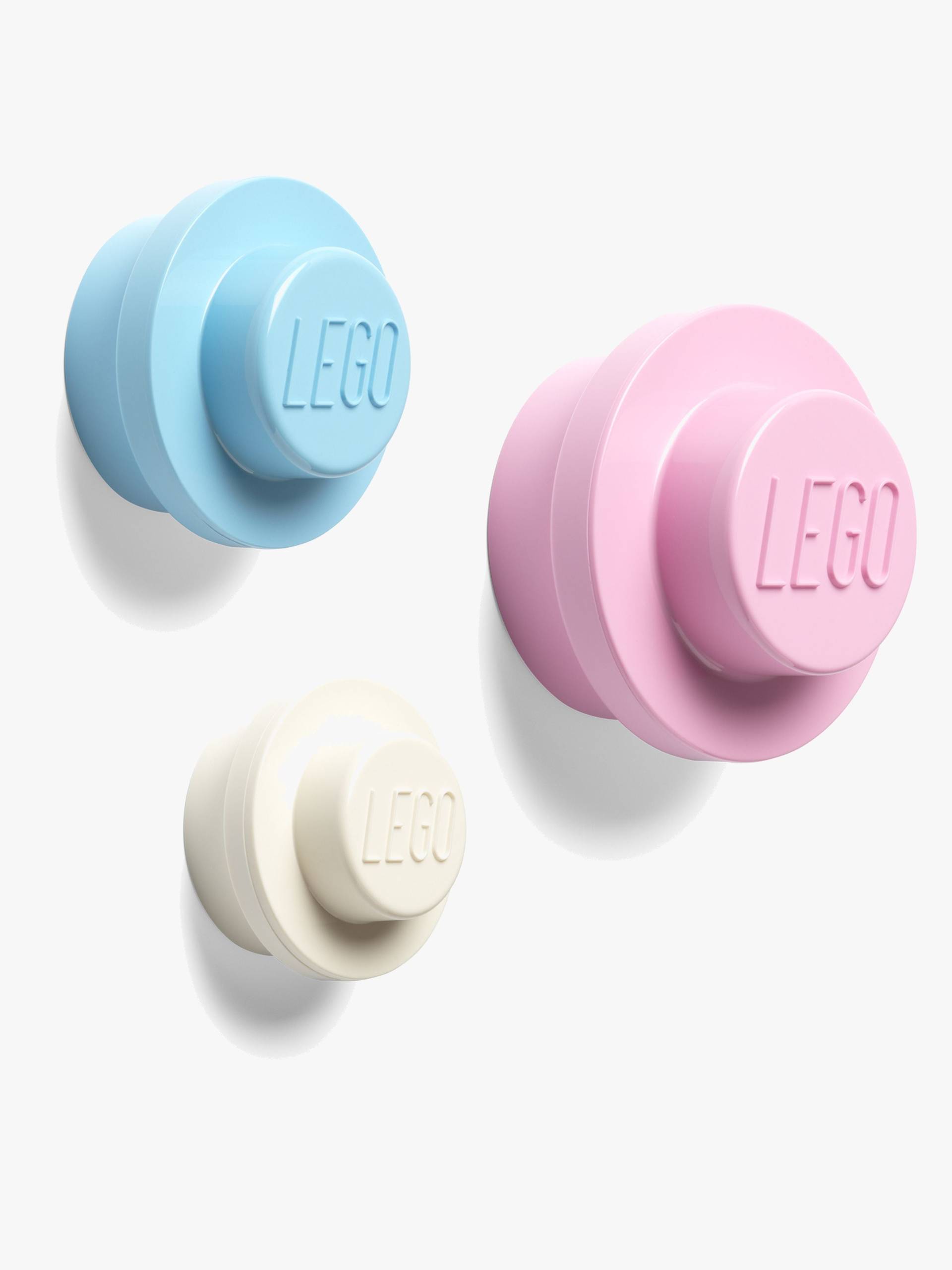 LEGO Wandhaken 3er-Pack, Blau/Rosa/Weiß LEGO Wandhaken 3er-Pack, Blau/Rosa/Weiß von LEGO