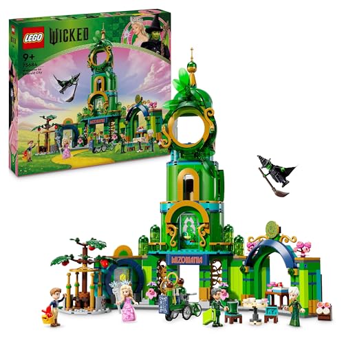 LEGO Wicked Willkommen in Emerald City, Spielzeug mit Turm, Glinda und Elphaba Mini-Puppen, Geschenk für Fans des Films und Mädchen und Jungen ab 9 Jahren, die Puppenhäuser lieben 75684 LEGO Wicked Willkommen in Emerald City, Spielzeug mit Turm, Glinda und Elphaba Mini-Puppen, Geschenk für Fans des Films und Mädchen und Jungen ab 9 Jahren, die Puppenhäuser lieben 75684 von LEGO
