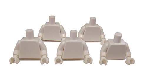 LEGO fünf weiße Torsi Minifiguren LEGO fünf weiße Torsi Minifiguren von LEGO