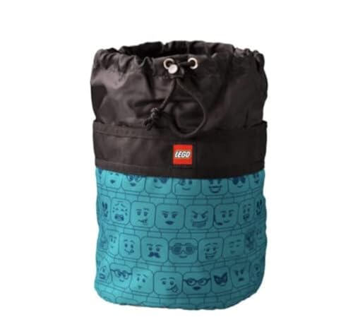 LEGO: Bucket Drawstring Bag - Teal (VIP, Limited Edition, 5007488), Blaugrün/Ein Hauch von Paradies (Trace of Paradise), Modern, minimalistisch von LEGO