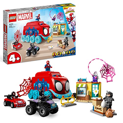 LEGO Marvel Spideys Team-Truck, Spielzeug für Kinder ab 4 Jahren mit Miles Morales und Black Panther Minifiguren, Spidey und Seine Super-Freunde 10791 von LEGO