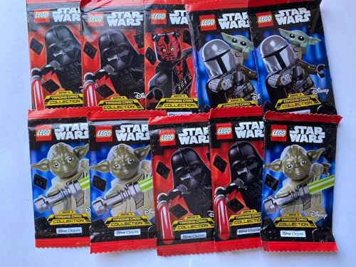Lego 10x Booster Pack Star Wars Trading Card Game Serie 3 Blue Ocean 50 Karten - verpackt in Lego Tüte von LEGO