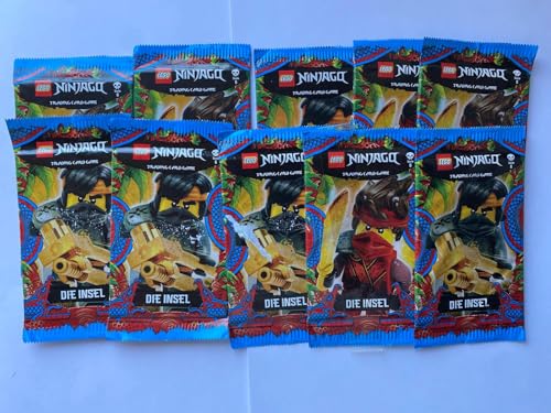 Lego 10x Booster Pack Trading Card Game Die Insel Blue Ocean Serie 6 Sammelkartenspiel 50 Karten - verpackt in Lego Tüte von LEGO