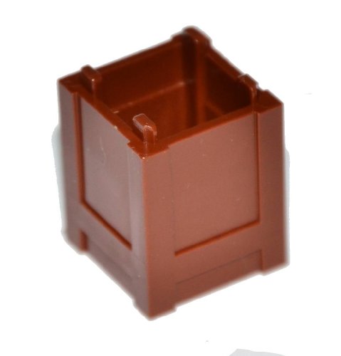 Lego 3 Box Kisten 2x2x2 Braun (61780) Ersatzteile von LEGO