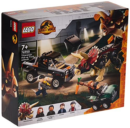 LEGO 76950 Jurassic World Triceratops-Angriff Pick-up Truck Ambush 210 Teile von LEGO