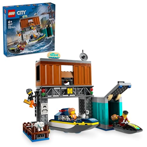 Lego City - Polizei Speedboat and Crooks' Hideout (60417) von LEGO