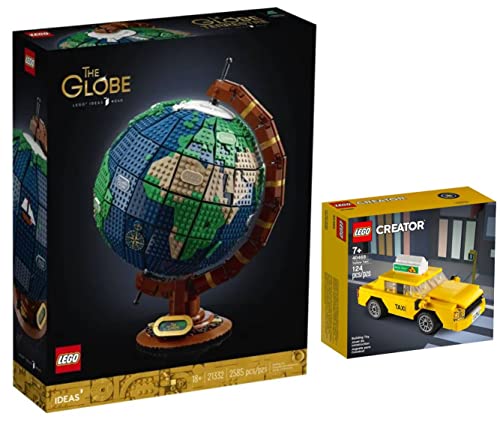 Lego Ideas Der Globus (21332) + LEGO Creator Gelbes Taxi (40468) Exklusives Weltreise-Bundle von LEGO