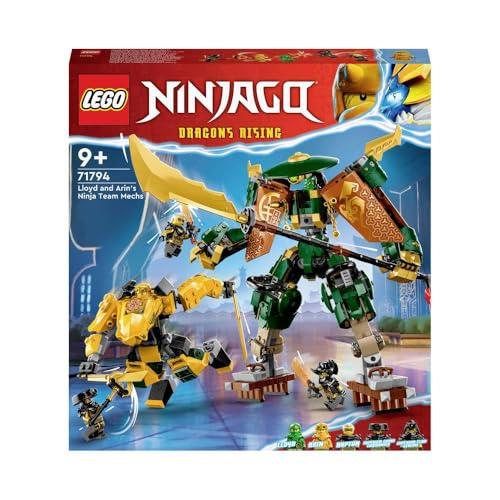 Lego Ninjago 71794 The Ninjas Lloyd und Arin Robot Team, Ninja Toy für Kinder von LEGO