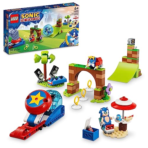 LEGO Sonic the Hedgehog Sonic Speed Sphere Challenge 76990 Bauspielzeug-Set, Sonic Spielset mit Speed Sphere Launcher und 3 Sonic Figuren, lustiges Geburtstagsgeschenk für junge Fans ab 6 Jahren LEGO Sonic the Hedgehog Sonic Speed Sphere Challenge 76990 Bauspielzeug-Set, Sonic Spielset mit Speed Sphere Launcher und 3 Sonic Figuren, lustiges Geburtstagsgeschenk für junge Fans ab 6 Jahren von LEGO