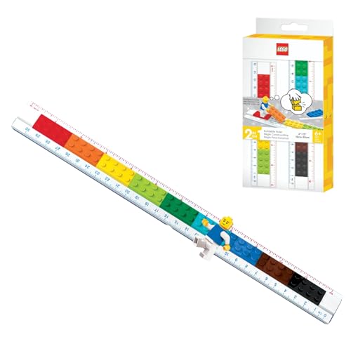 Lego Stationery Baubares Lineal mit Minifigur von IQ