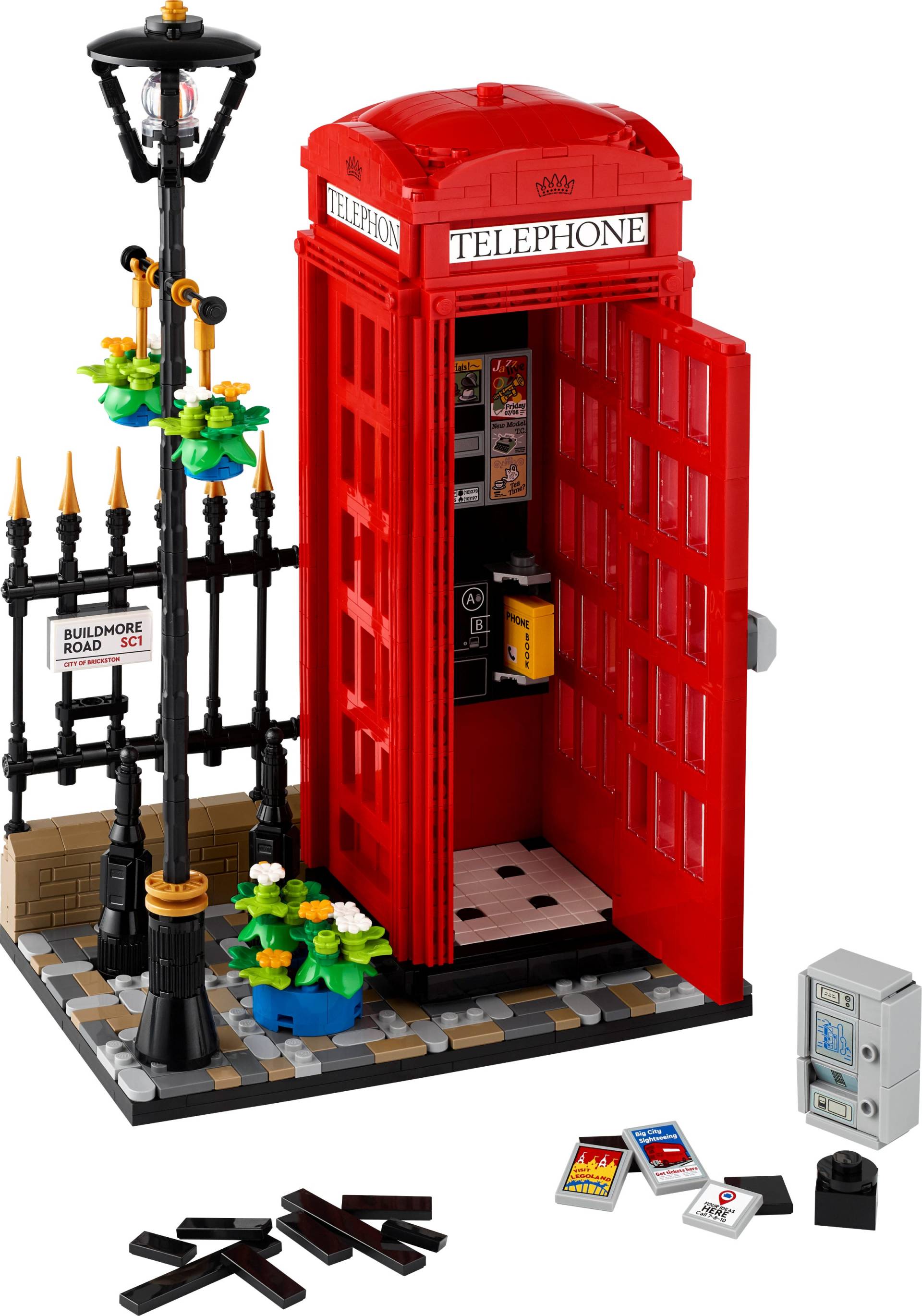 Rote Londoner Telefonzelle von LEGO