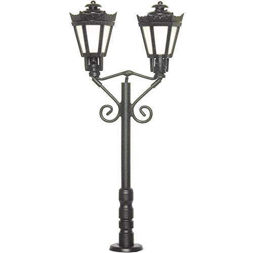 Viessmann 6073 - H0 Parklaterne zweiflammig, schwarz von Viessmann