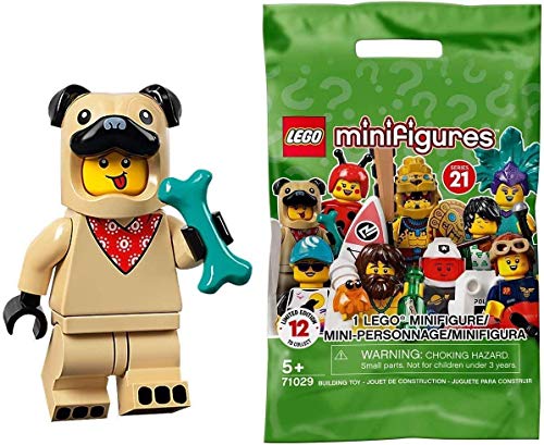 LEGO 71029 - Sammelfiguren Minifiguren Serie 21 - Mops Kostüm Kerl von LEGOMinifigures