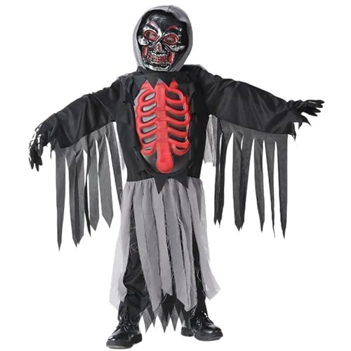 LEIDJGUN 4 PCs Halloween Reapers Kostüm Set Für Kid Day Of Dead Rollenspiel Kostüm Set Halloween Reapers Cloak Party Supply LEIDJGUN 4 PCs Halloween Reapers Kostüm Set Für Kid Day Of Dead Rollenspiel Kostüm Set Halloween Reapers Cloak Party Supply von LEIDJGUN