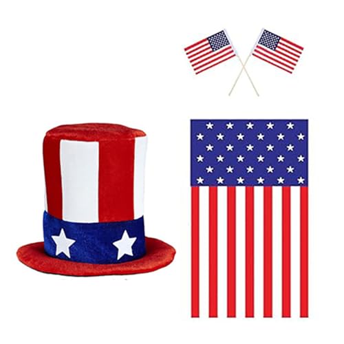 LEIDJGUN America National Day Outfit Unisex Adult Cape Costume Brille Kopfschalhut Für Festivalfeier LEIDJGUN America National Day Outfit Unisex Adult Cape Costume Brille Kopfschalhut Für Festivalfeier von LEIDJGUN