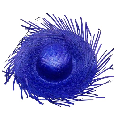 LEIDJGUN Bunter Mexikaner-Strohhut für Strand, Foto-Requisiten, Strohhut mit zerrissener Krempe LEIDJGUN Bunter Mexikaner-Strohhut für Strand, Foto-Requisiten, Strohhut mit zerrissener Krempe von LEIDJGUN