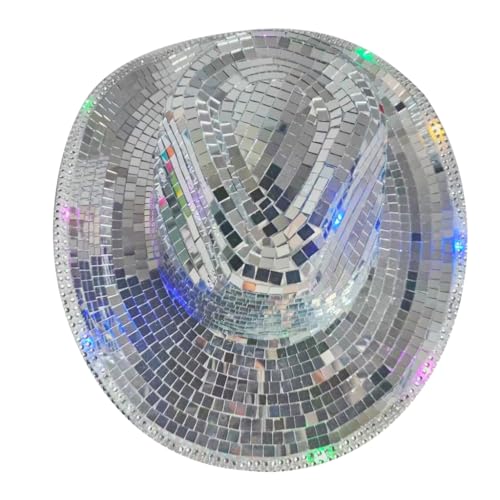 LEIDJGUN Cool Hat Glinting Spiegel Hut Karneval Festival Musik LEIDJGUN Cool Hat Glinting Spiegel Hut Karneval Festival Musik von LEIDJGUN