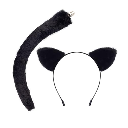 LEIDJGUN Cosplay-Requisiten für Katzen, Stirnband, Katzen, Cosplay, Dekoration, Kostümzubehör für Kinder, Erwachsene, Festival, Plüschverzierung von LEIDJGUN