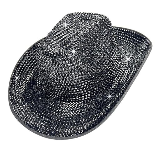 LEIDJGUN Funkelnder Fedoras verzierter schwerer Kristallhut für Junggesellinnenabschied, Fedoras, Brauthut für Schauspielerin LEIDJGUN Funkelnder Fedoras verzierter schwerer Kristallhut für Junggesellinnenabschied, Fedoras, Brauthut für Schauspielerin von LEIDJGUN