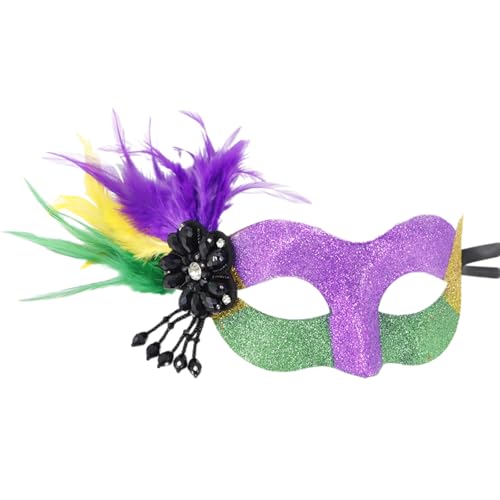 LEIDJGUN Halloween-Kostüm, Venezianer, Halbgesicht, Karneval, Party, gefiedert LEIDJGUN Halloween-Kostüm, Venezianer, Halbgesicht, Karneval, Party, gefiedert von LEIDJGUN