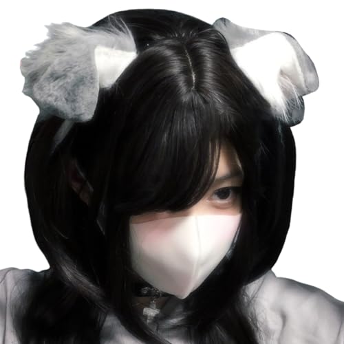 LEIDJGUN Hundeohren Plüsch Stirnband Weich Bequem Kopfbedeckung Pelztier Ohr Kostüm Zubehör für Partys und Cosplay von LEIDJGUN