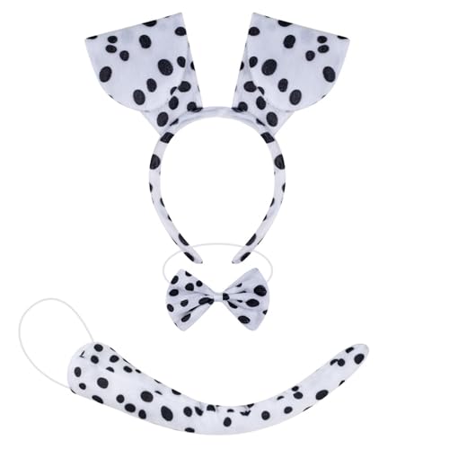 LEIDJGUN Kinder Cosplay Hunde Kostüm Set Mit Hunde Heckhund Ohr Ohrstirnband Nase Bowtie Rock Handschuhe Halloween Hundeoutfit Für Frauen LEIDJGUN Kinder Cosplay Hunde Kostüm Set Mit Hunde Heckhund Ohr Ohrstirnband Nase Bowtie Rock Handschuhe Halloween Hundeoutfit Für Frauen von LEIDJGUN