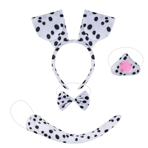 LEIDJGUN Kinder Cosplay Hunde Kostüm Set Mit Hunde Heckhund Ohr Ohrstirnband Nase Bowtie Rock Handschuhe Halloween Hundeoutfit Für Frauen LEIDJGUN Kinder Cosplay Hunde Kostüm Set Mit Hunde Heckhund Ohr Ohrstirnband Nase Bowtie Rock Handschuhe Halloween Hundeoutfit Für Frauen von LEIDJGUN