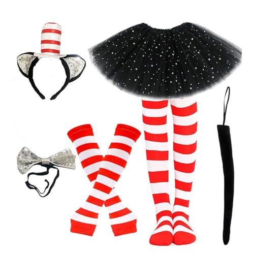 LEIDJGUN Kinder Erwachsene Katzen Kostüm Halloween Dress Up Outfit Halloween Tierkostüm Für Frauen Mädchen Weihnachts Cosplay LEIDJGUN Kinder Erwachsene Katzen Kostüm Halloween Dress Up Outfit Halloween Tierkostüm Für Frauen Mädchen Weihnachts Cosplay von LEIDJGUN