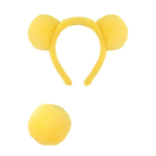 LEIDJGUN Kindertierbären Kostüme Bären Ohren Stirnband Schwanz Tutus Rock Tierausgefallene Kostüm Kits Halloween Cosplay Party Accessoire von LEIDJGUN