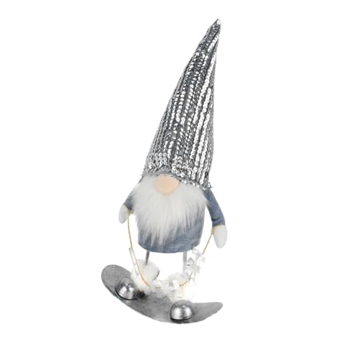 LEIDJGUN Pailletten Ski Zwergfiguren Weihnachtskn. Gnomen Gefüllt Plüschpuppen Ornament Dekoration Für Feiertagstablettenschelf von LEIDJGUN