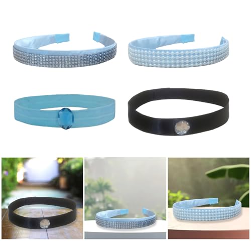 LEIDJGUN Prinzessin Stirnband Für Halloween Party Cosplay Blue Princess Kostüm Dress Up Classical Arabian Princess Kostüm von LEIDJGUN