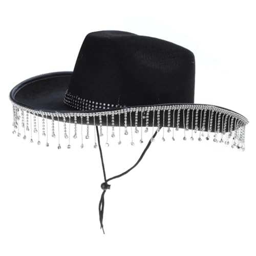 LEIDJGUN Strass Bachelorette Fransen Hut für Frauen Cosplay Kostüm LEIDJGUN Strass Bachelorette Fransen Hut für Frauen Cosplay Kostüm von LEIDJGUN