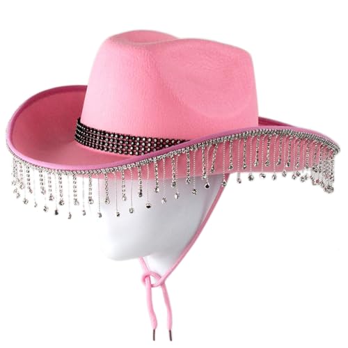 LEIDJGUN Strass Bachelorette Fransen Hut für Frauen Cosplay Kostüm LEIDJGUN Strass Bachelorette Fransen Hut für Frauen Cosplay Kostüm von LEIDJGUN