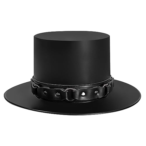 LEIDJGUN Vintage viktorianischer flacher Hut Steampunk Runde Show Kopfbedeckung Maskerade Zubehör Rollenspiel Gentleman Hut LEIDJGUN Vintage viktorianischer flacher Hut Steampunk Runde Show Kopfbedeckung Maskerade Zubehör Rollenspiel Gentleman Hut von LEIDJGUN