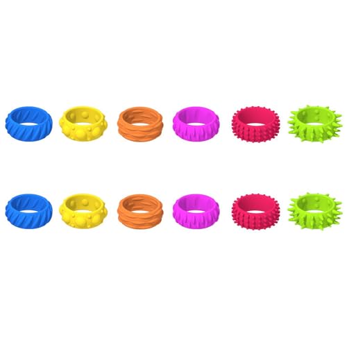 Neuheit Gadget Ringe Spielzeug Farbenfrohe Zappel Für Schüler Druck Freisetzung Kreative Sensorische Aktivitätsringe von LEIDJGUN