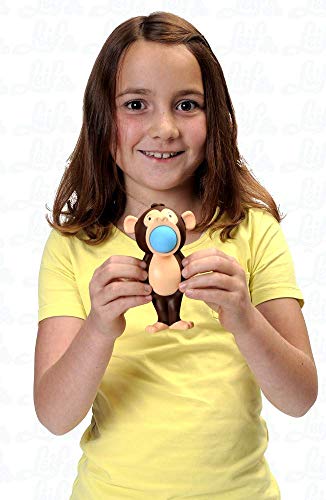 LEIF Plopper Äffchen - lustiges Spielzeug für draußen und drinnen|Ballspiele Mädchen und Jungen ab 4 Jahren|Indoor und Outdoor Spiele für Kinder mit Ball von LEIF