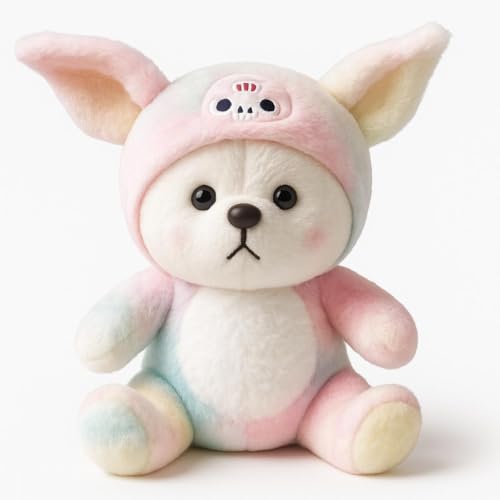 LEIGHT Plüschbär mit weichem Sweatshirt, Kuschelig & Entzückend - Das perfekte Geschenk für alle Altersgruppen! (Regenbogen-Traum-Bär) von LEIGHT