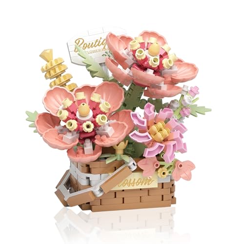 LEIMEND 1 Stück Blumen Bausteine Set Klemmbausteine Blumenstrauß Simulierte Blumen Baustein Set mit Korb Mädchen Rosa Blumen Bausteine Zimmerdekoration Heimdekoration Geschenke LEIMEND 1 Stück Blumen Bausteine Set Klemmbausteine Blumenstrauß Simulierte Blumen Baustein Set mit Korb Mädchen Rosa Blumen Bausteine Zimmerdekoration Heimdekoration Geschenke von LEIMEND